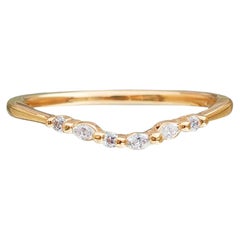 Anneau de mariage Kala en or 14K et diamants par Anastassia Sel Jewelry