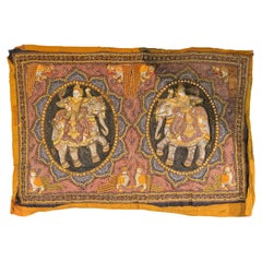 Used Kalaga 19th Century Tapestry with Stones, Sequins and Colorful Thread