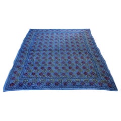 Vintage Kalamari Blue Textile from India