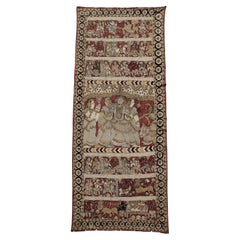 Antique Kalamkari Rug, Early 20th Century