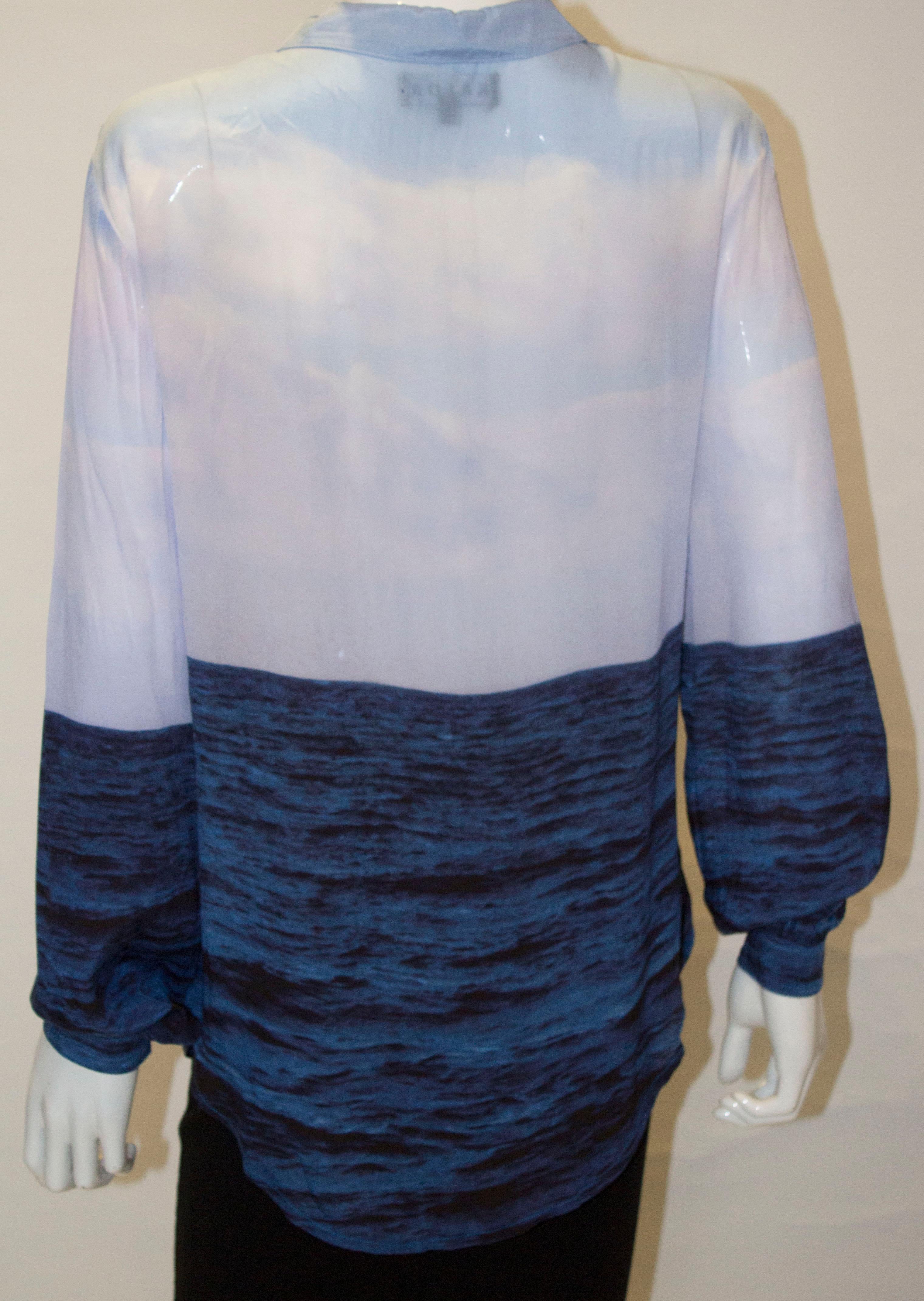 Kalda Blue Overshirt For Sale 3