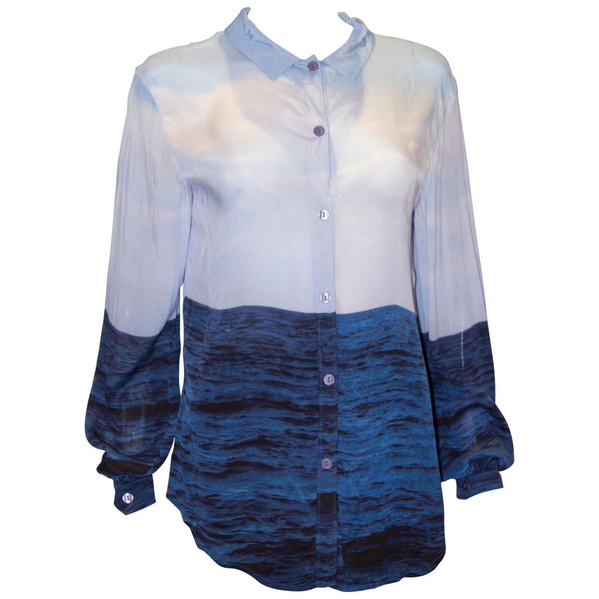 Kalda Blue Overshirt For Sale