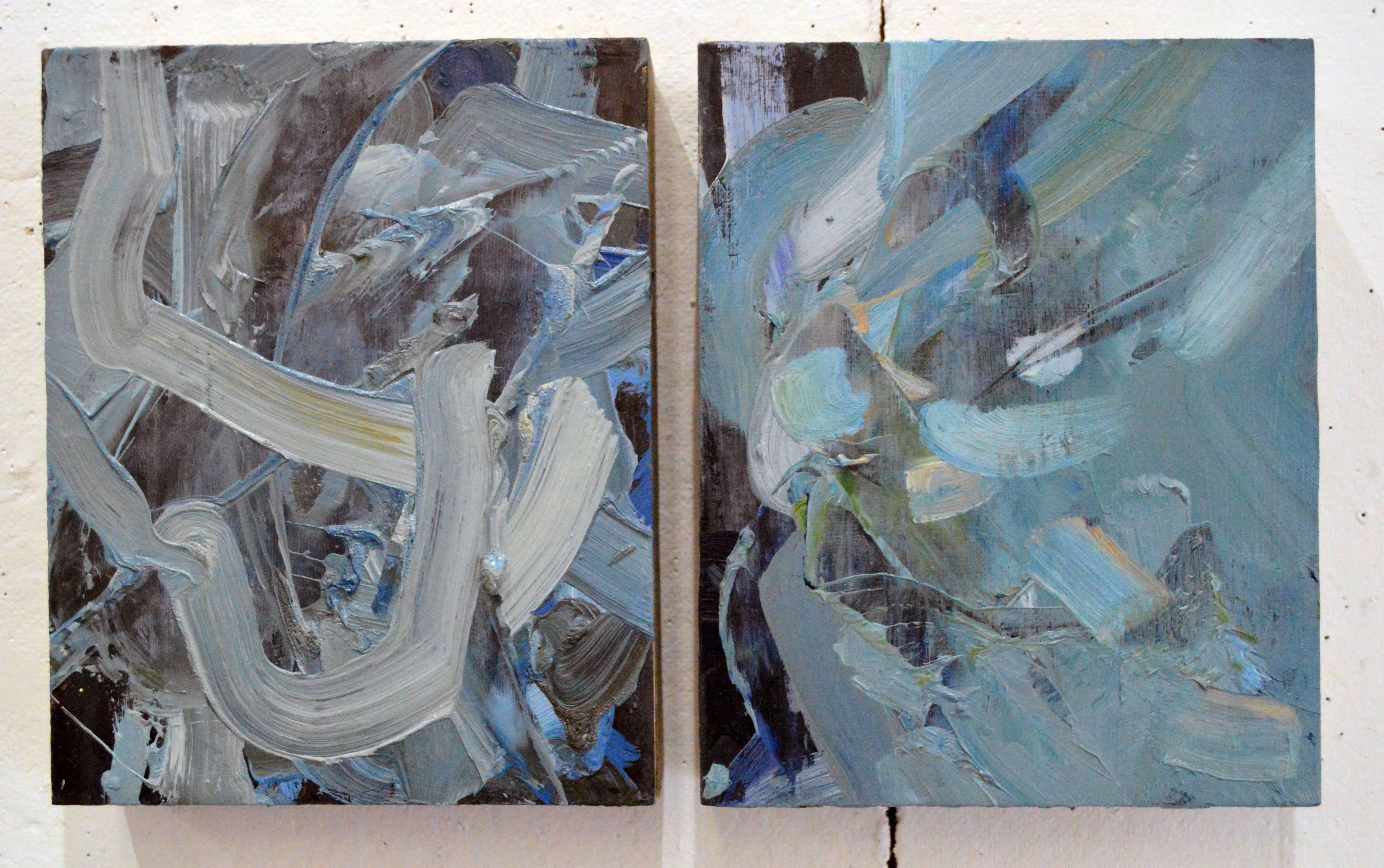 Kale Baker Abstract Painting - Breathing 1 & Breathing 2