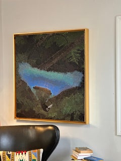 Kaleideometric Acrylic Painting on Canvas, Signed, 2001, Good Cond.