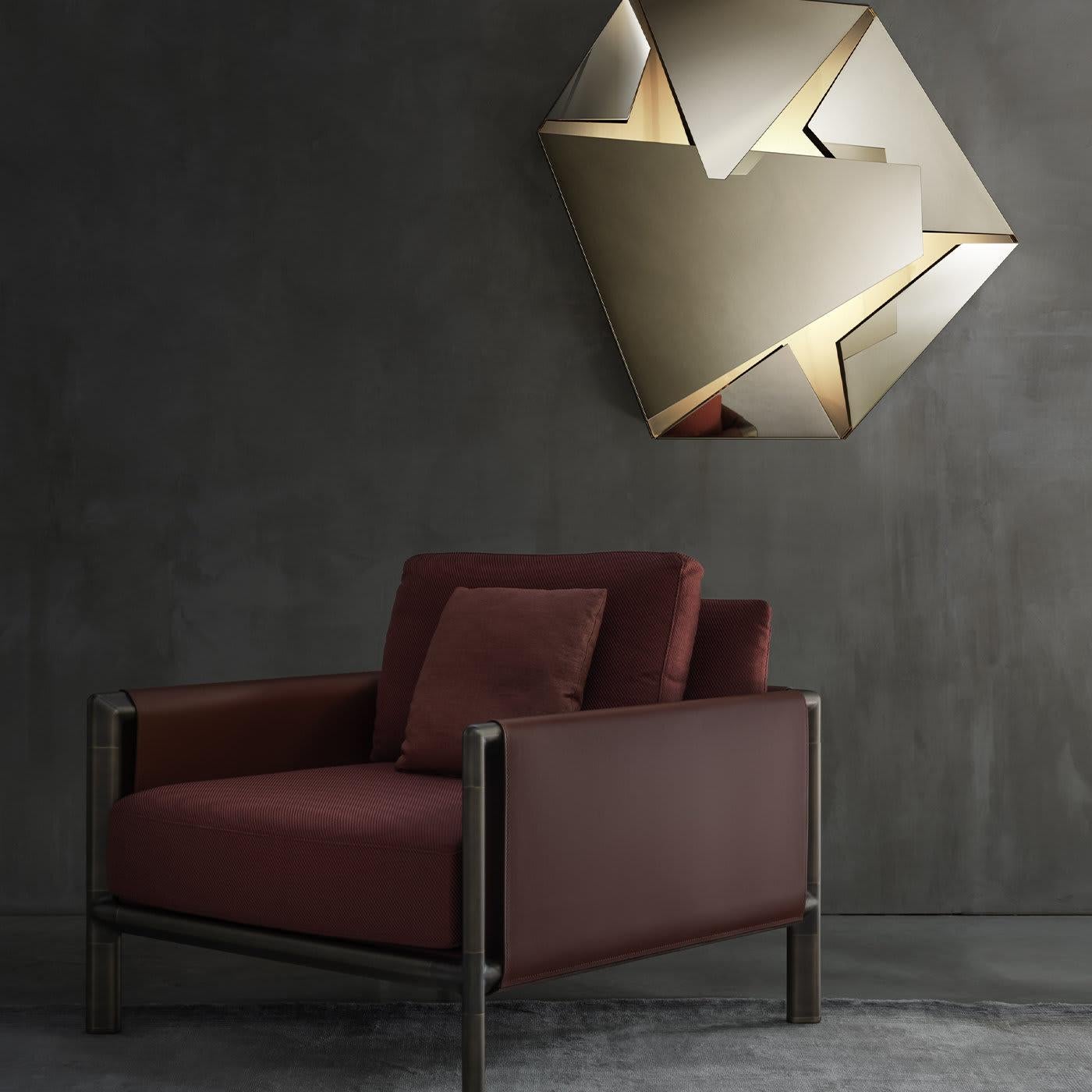Hand-Crafted Kaleidos Gold Small Wall Light By Campana Brothers For Sale