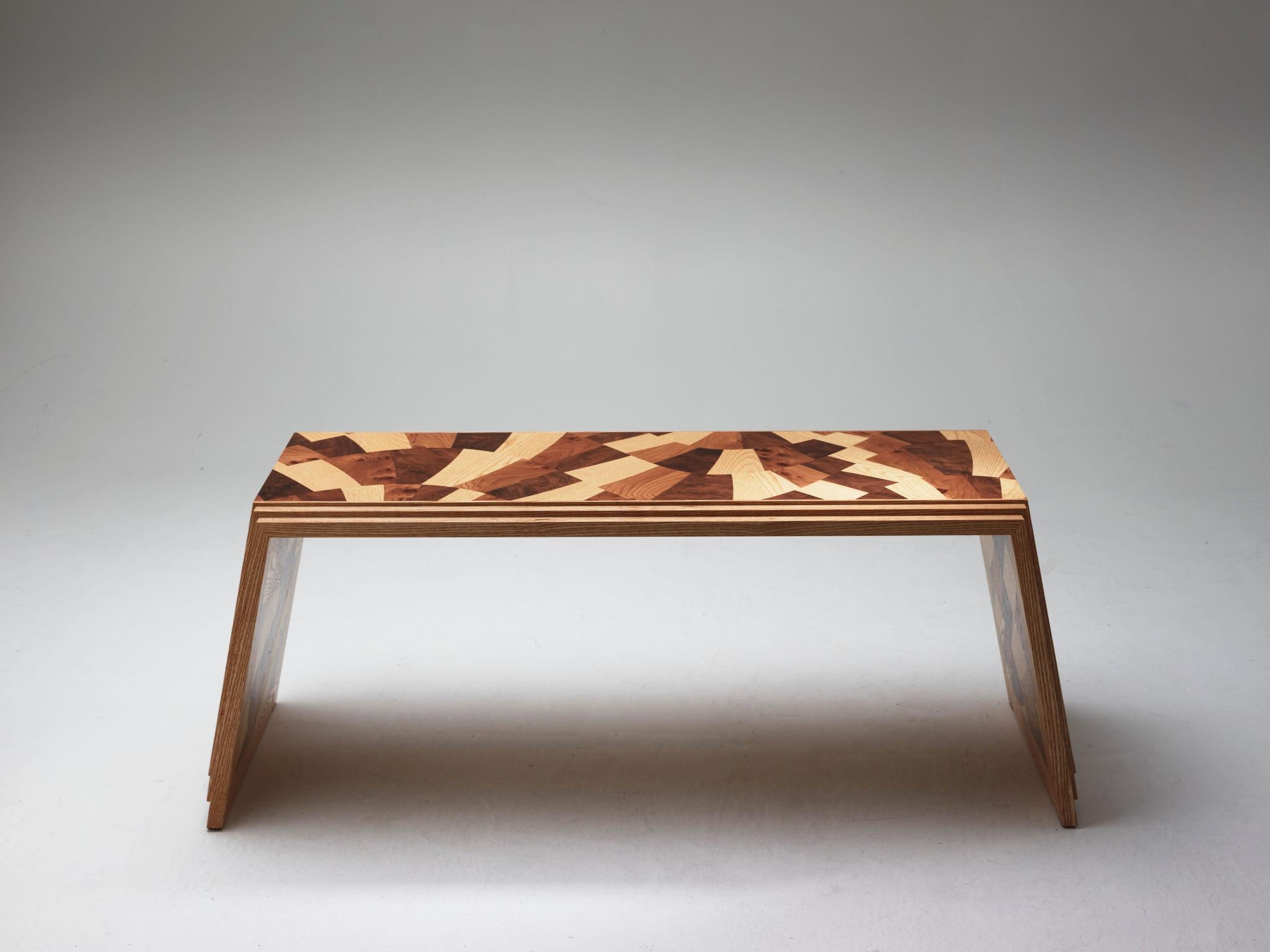 Kaleidoscope Bench (brown) In New Condition In MEDINA, AU