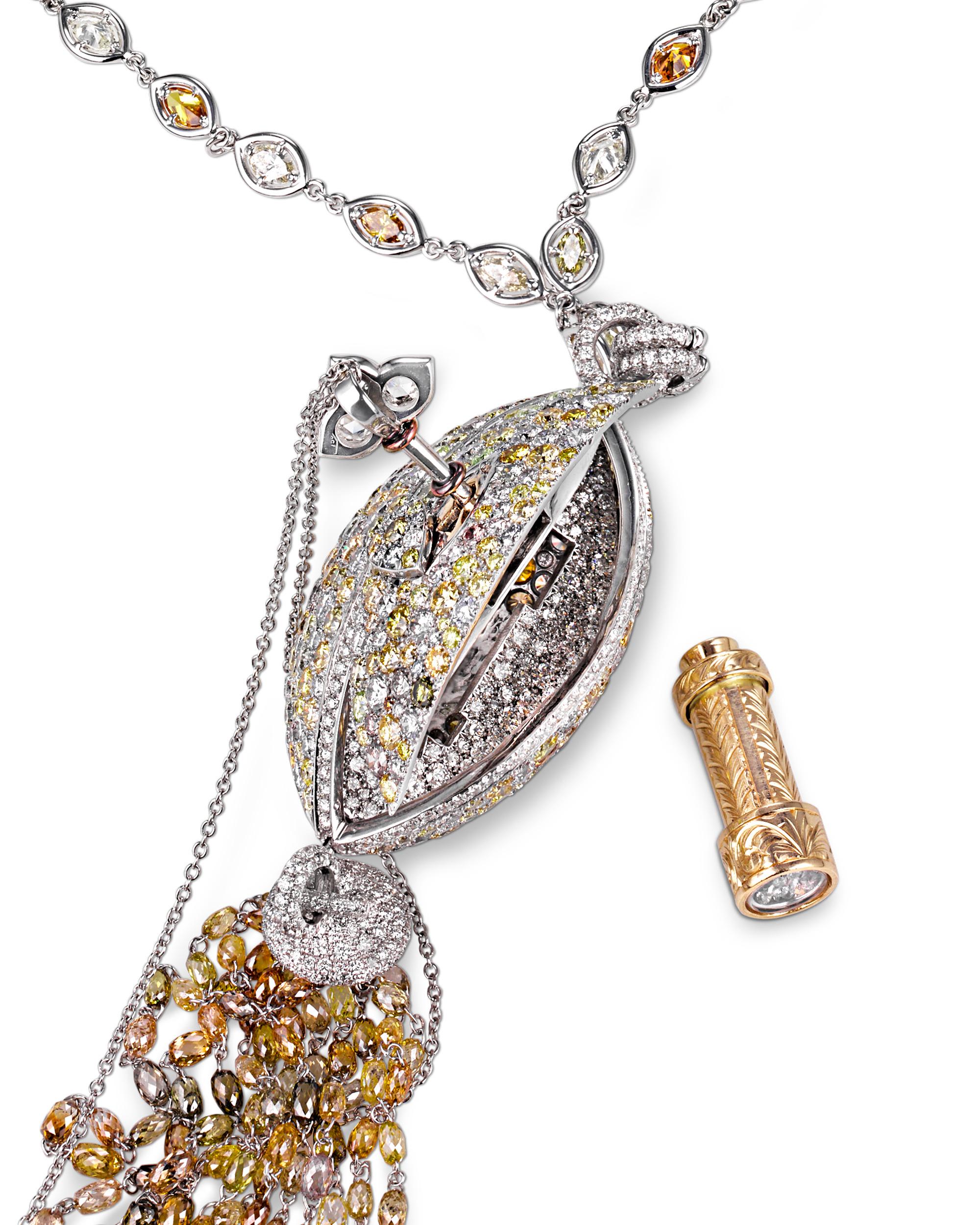Modern Kaleidoscope Diamond Necklace