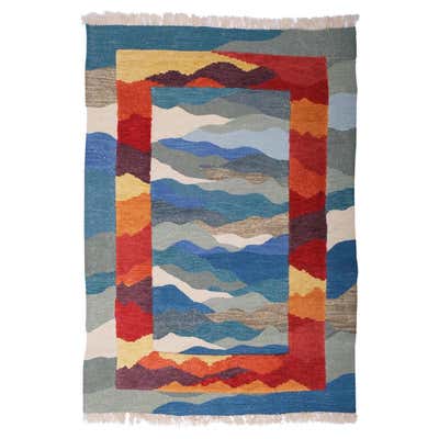 Drop 4x5.6 ft Handwoven Modern Rug by Studio Potato For Sale at 1stDibs