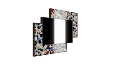 Miroir Kaleidoscope Piaggi en mosaïque de verre multicolore