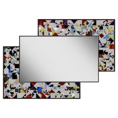 Miroir Kaleidoscope Piaggi en mosaïque de verre multicolore