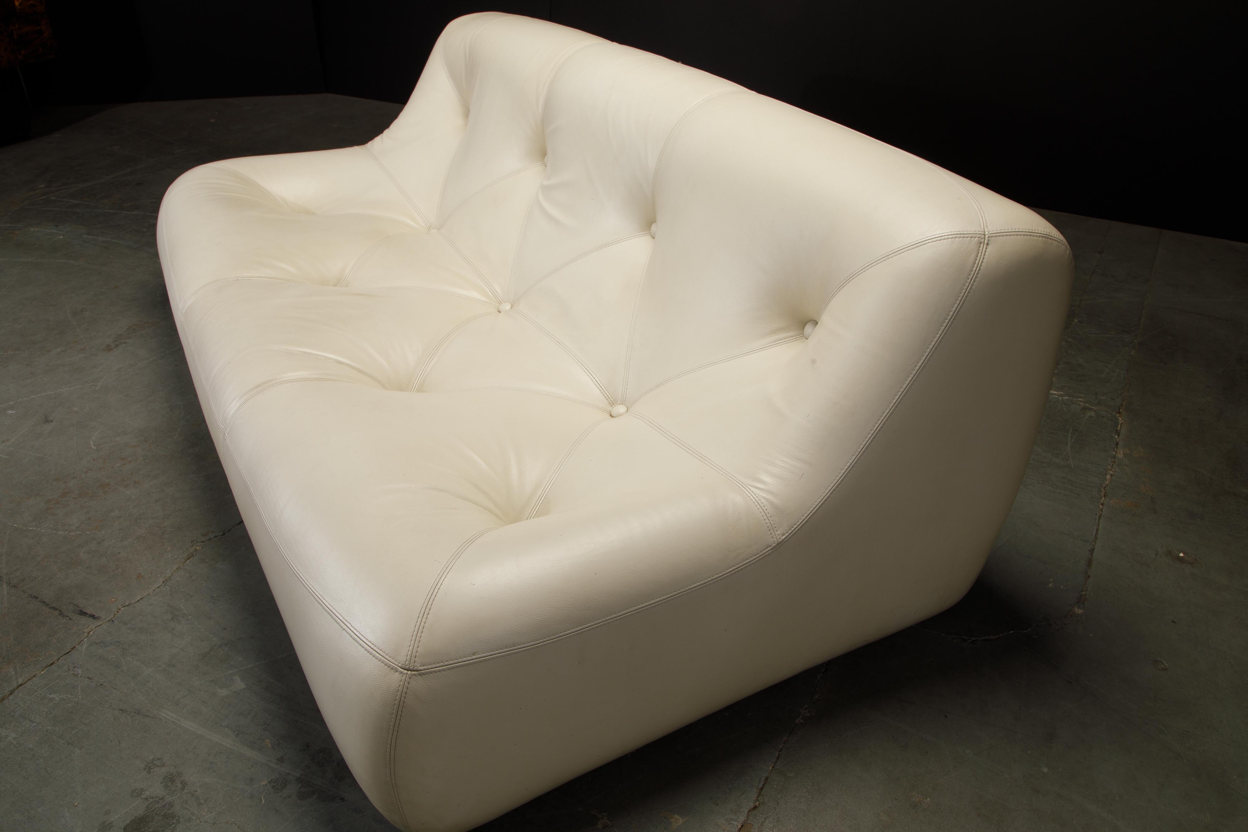 'Kali' Leather Sofa by Michel Ducaroy for Ligne Roset, c. 1995, Signed In Good Condition In Los Angeles, CA
