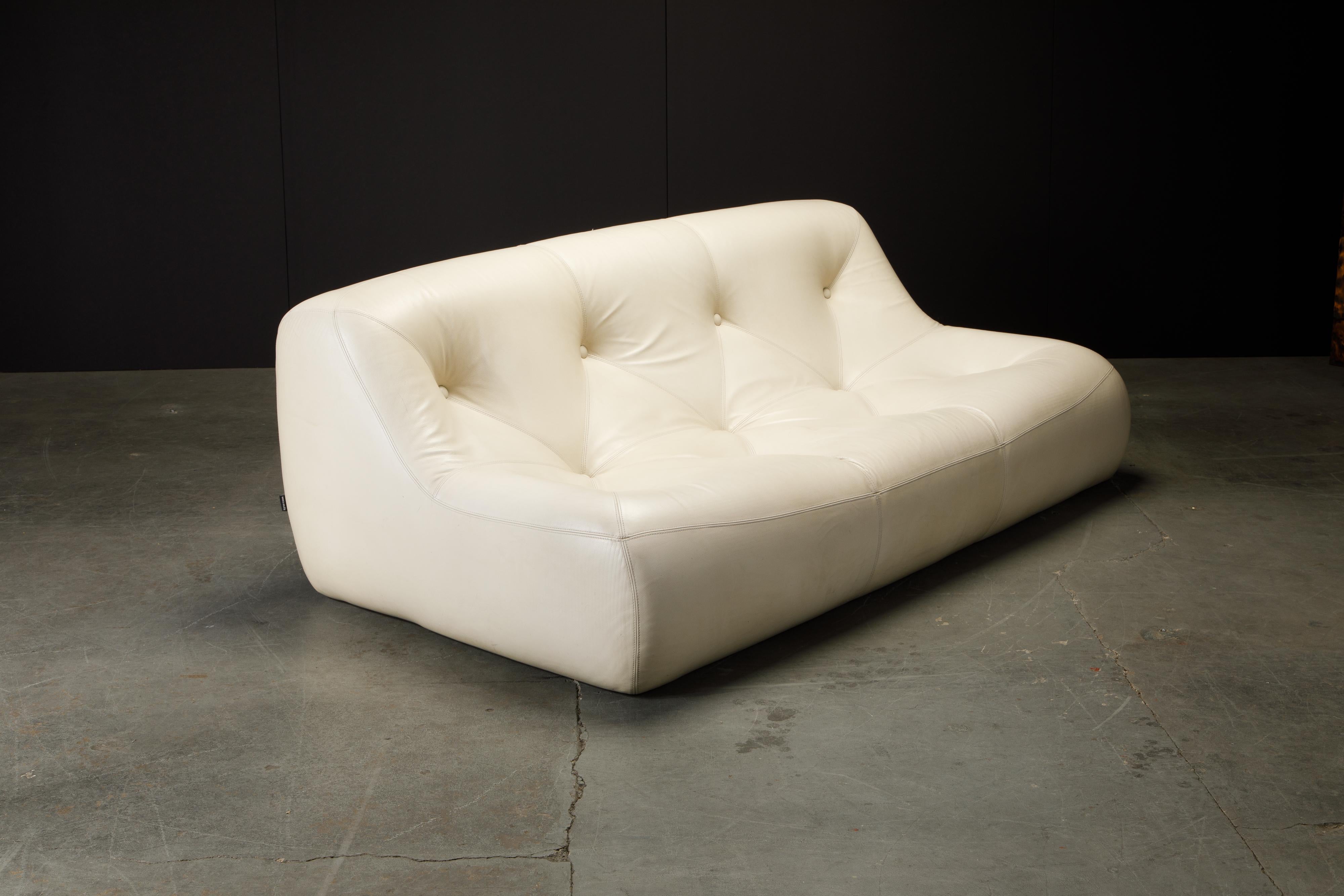 Late 20th Century 'Kali' Leather Sofa by Michel Ducaroy for Ligne Roset, c. 1995, Signed