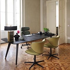 Kalida Acid Green Leather Office Chair