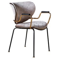 Kalida Patterned Chair with Armrests 