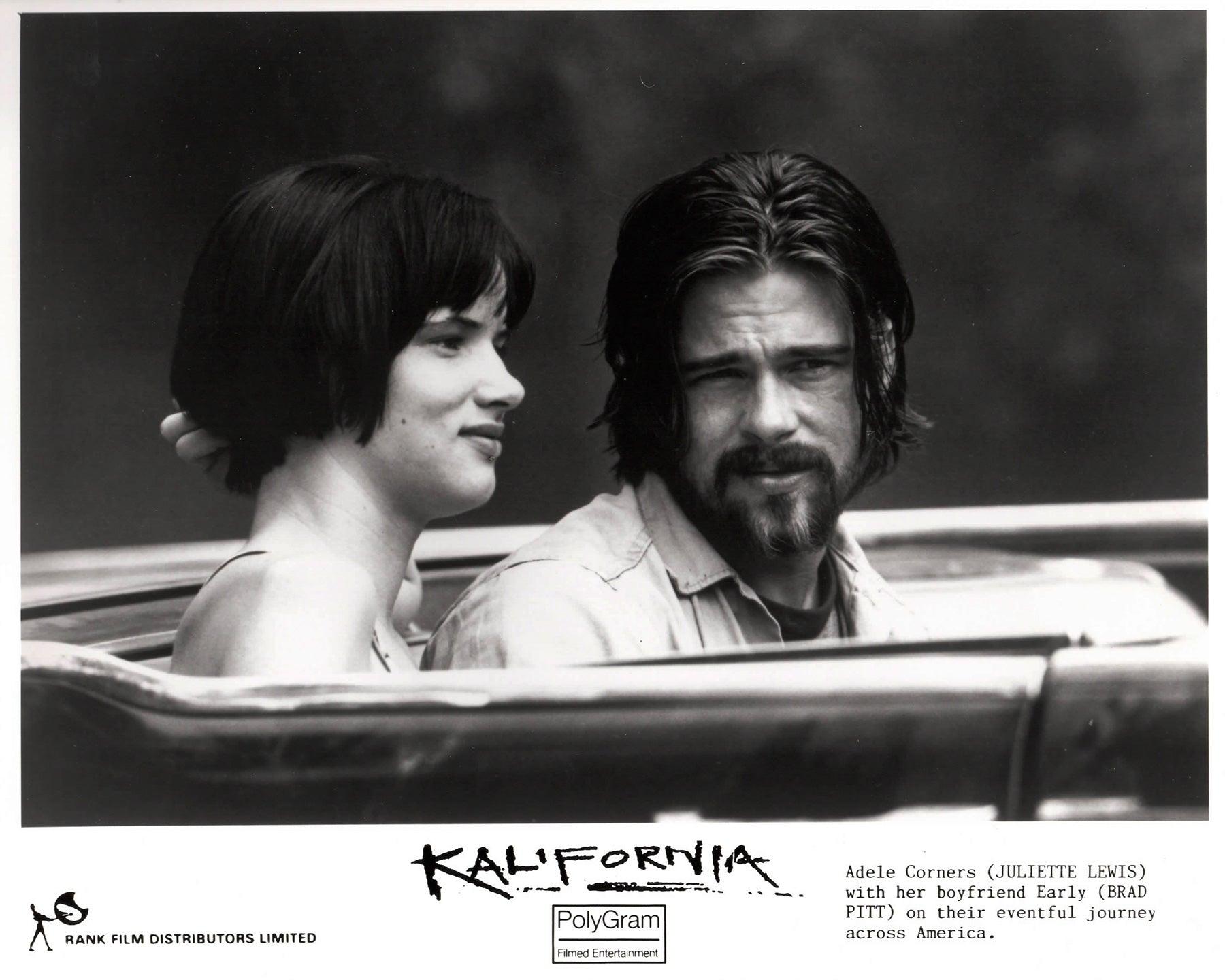 Papier Kalifornia 1993 Publicity Film Movie Press Still Framed en vente