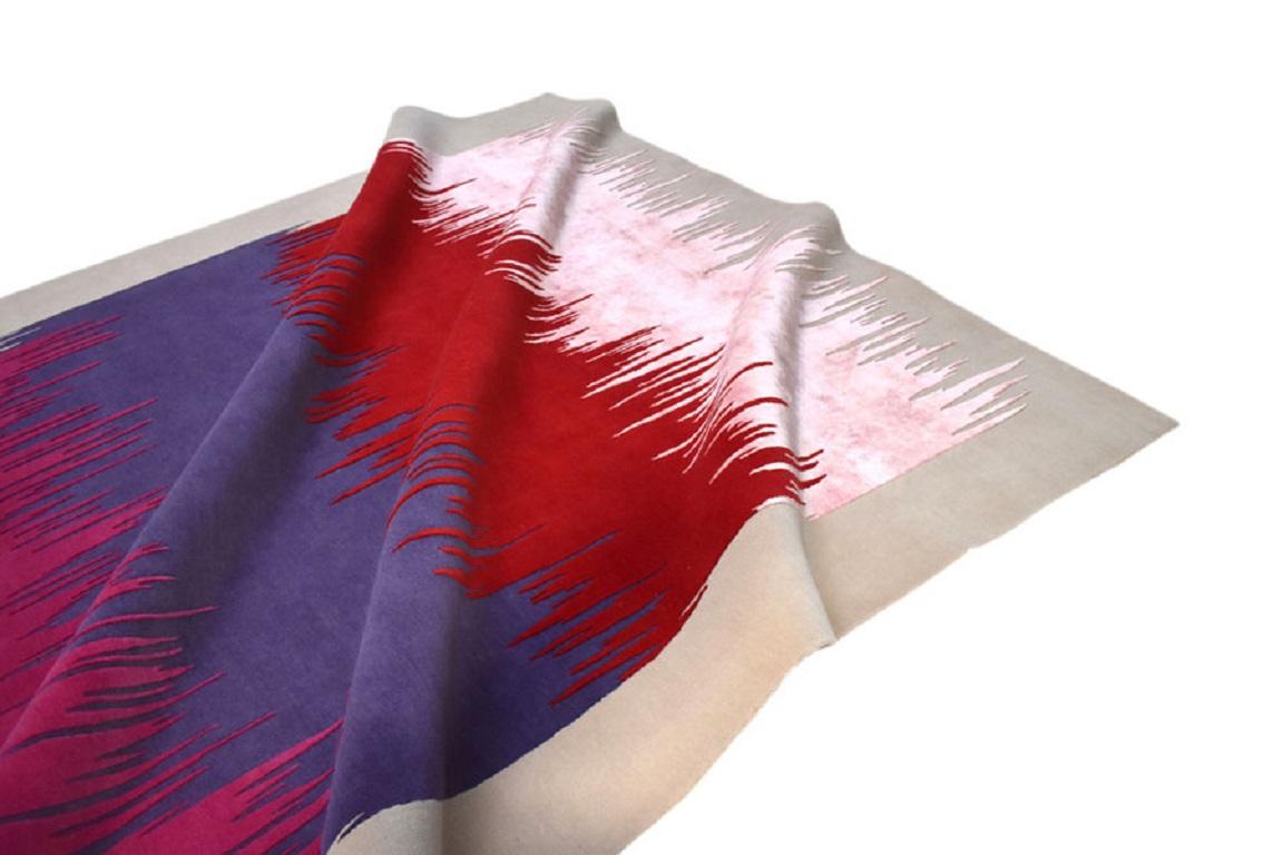 Tapis contemporain abstrait 