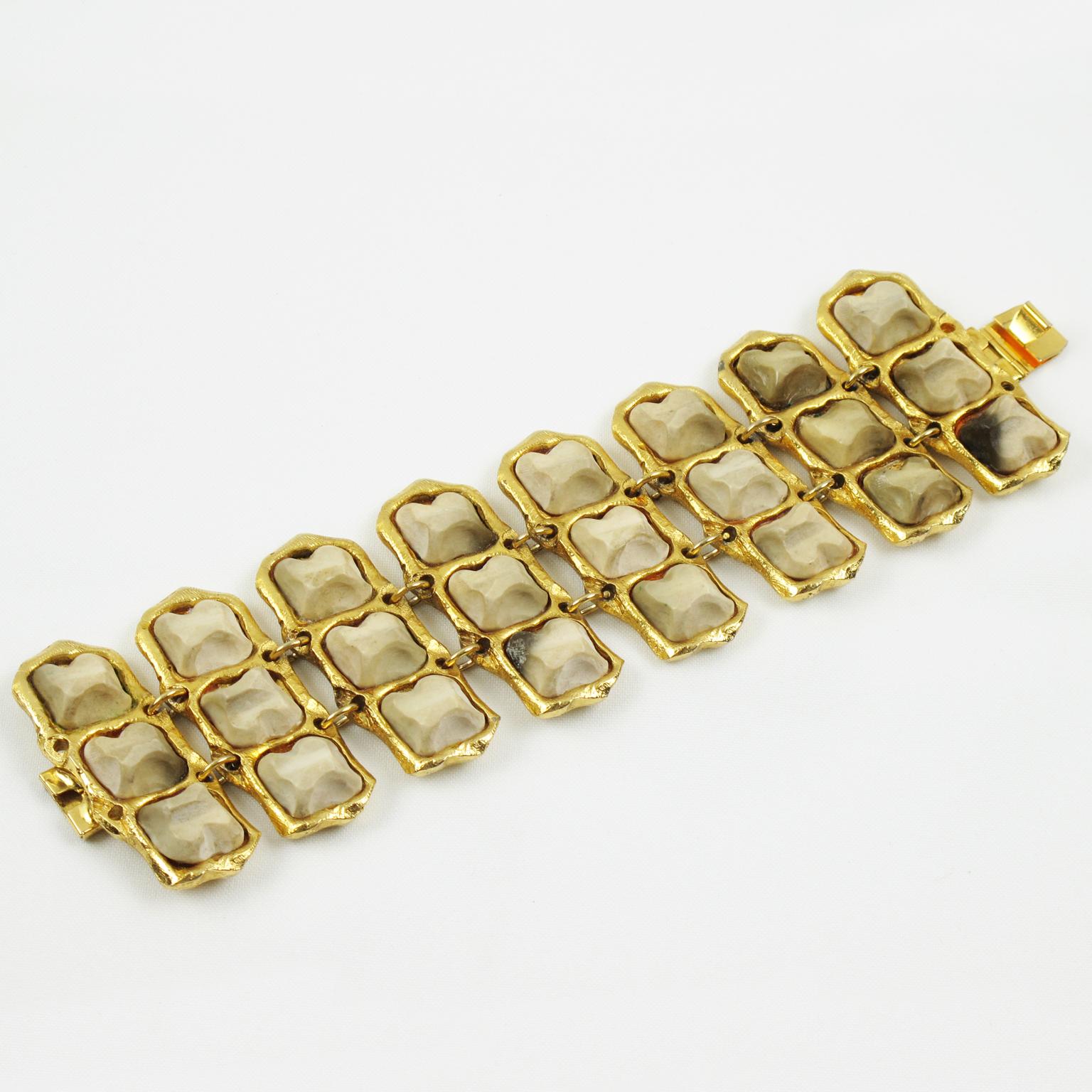Kalinger Paris Gilded Bracelet For Sale 2