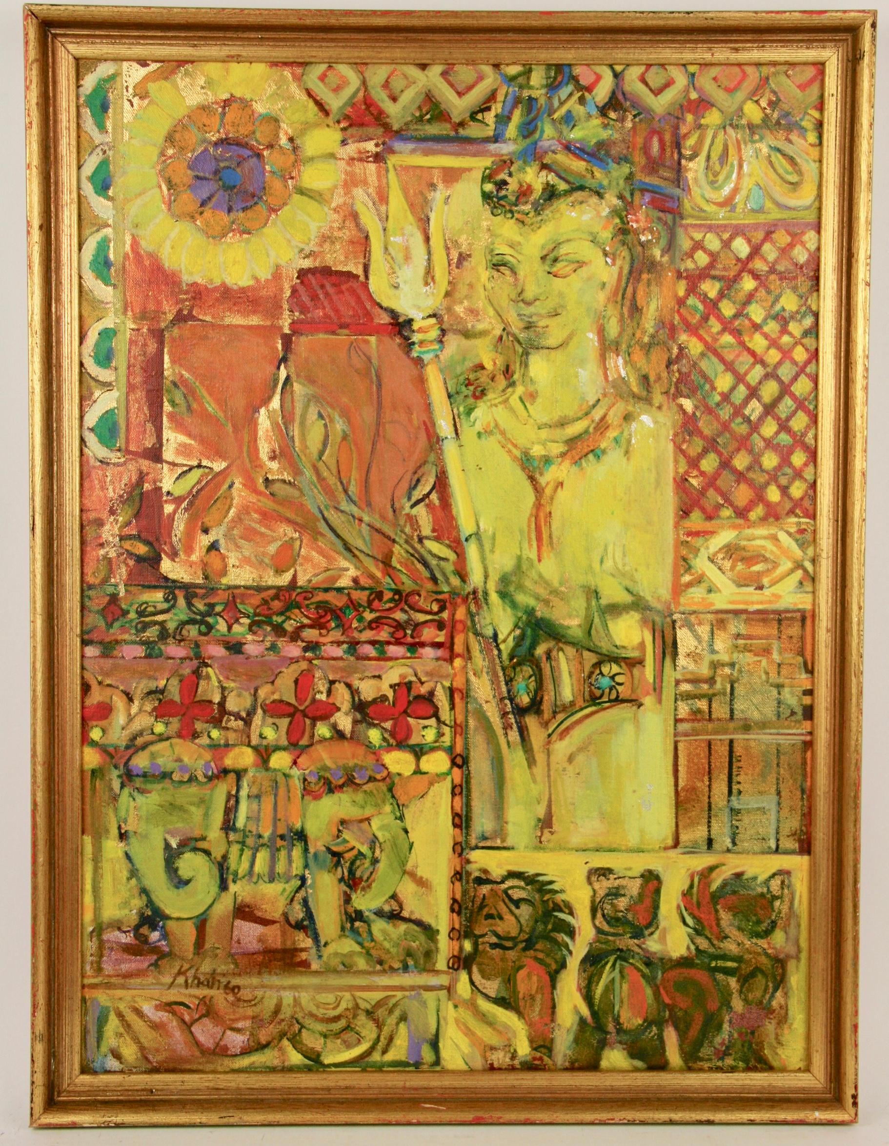 Vintage By Cubic  Figurativo Surreale  Astratto  Pittura a olio in vendita 1