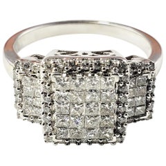 Kallati 14 Karat White Gold and Diamond Ring