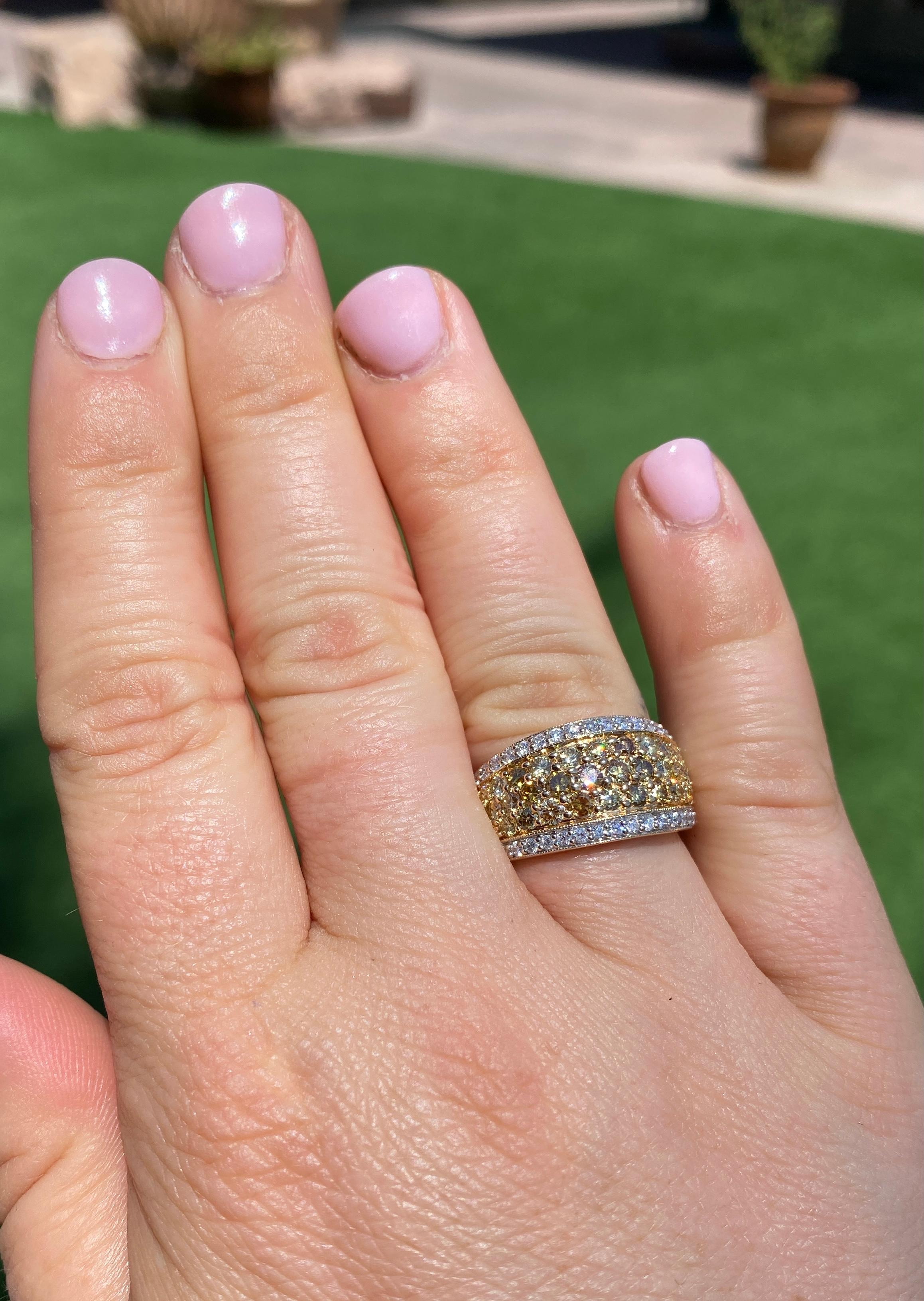 kallati yellow diamond ring