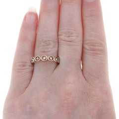 Kallati Diamond Circles Band - Rose Gold 9k Round Brilliant .10ctw Wedding Ring