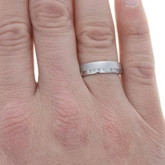 Kallati Diamond Men's Wedding Band White Gold 9k .20ctw Comfort Fit Ring 9 3/4