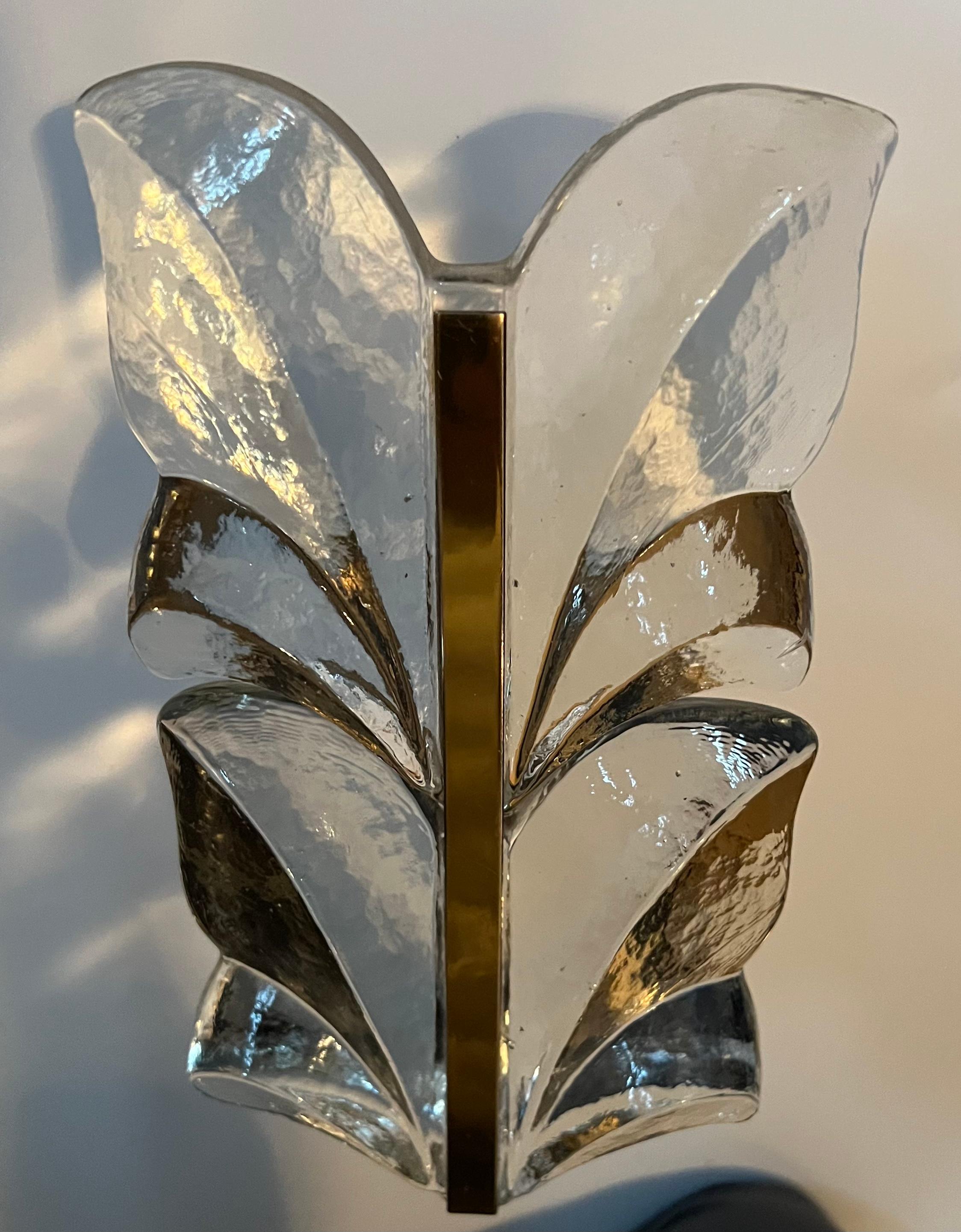 Kalmar 1950 Glas-Wandleuchte Mid-Century Modern im Angebot 3