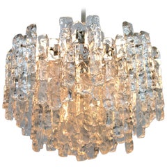 Vintage Kalmar Austria Glass Chandelier, 1960s