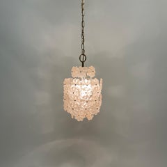 Kalmar Brass Lucite Chandelier 1970s