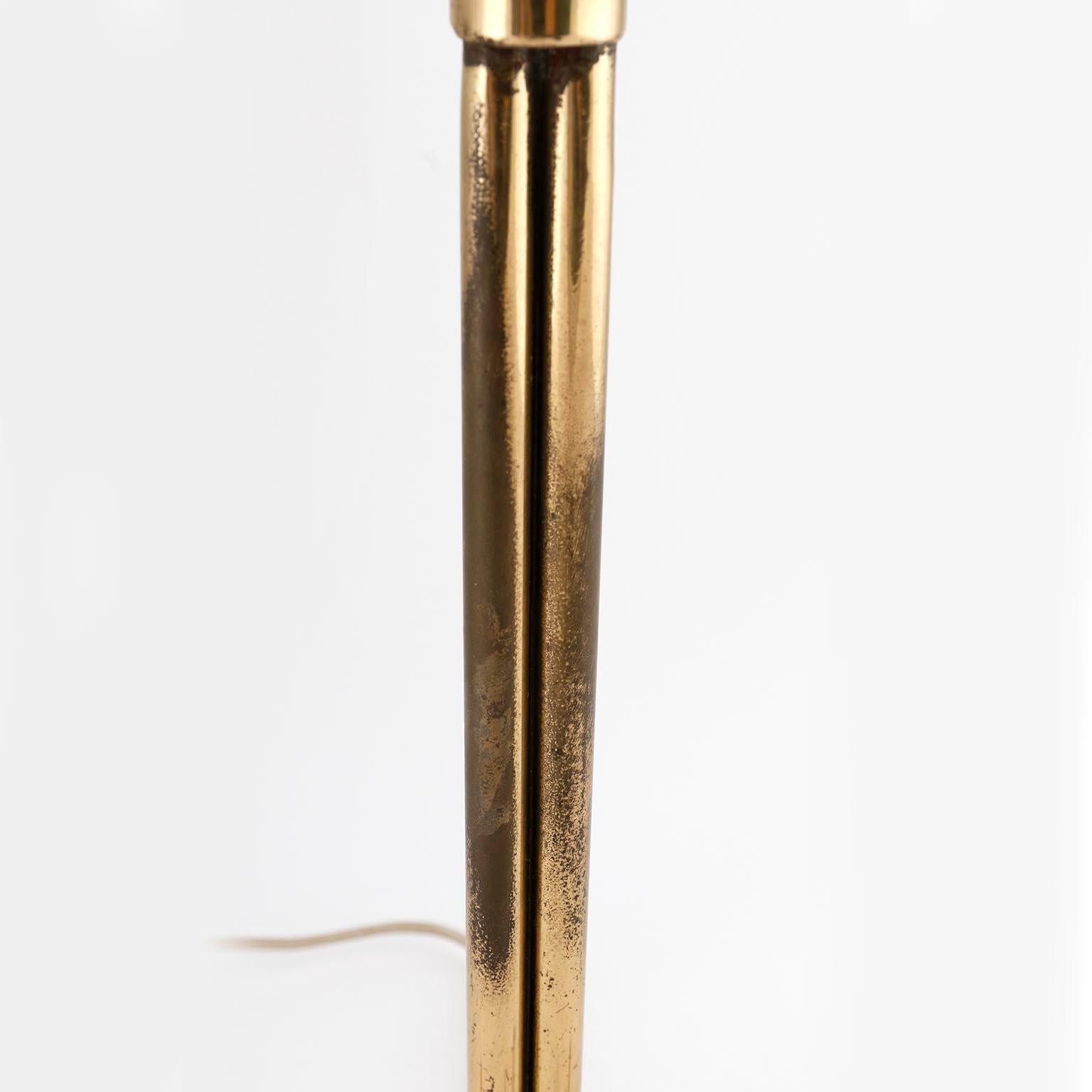 Paper Kalmar Brass Tripod Table Lamp 'Dreibein' Model 1093, Austria, 1960