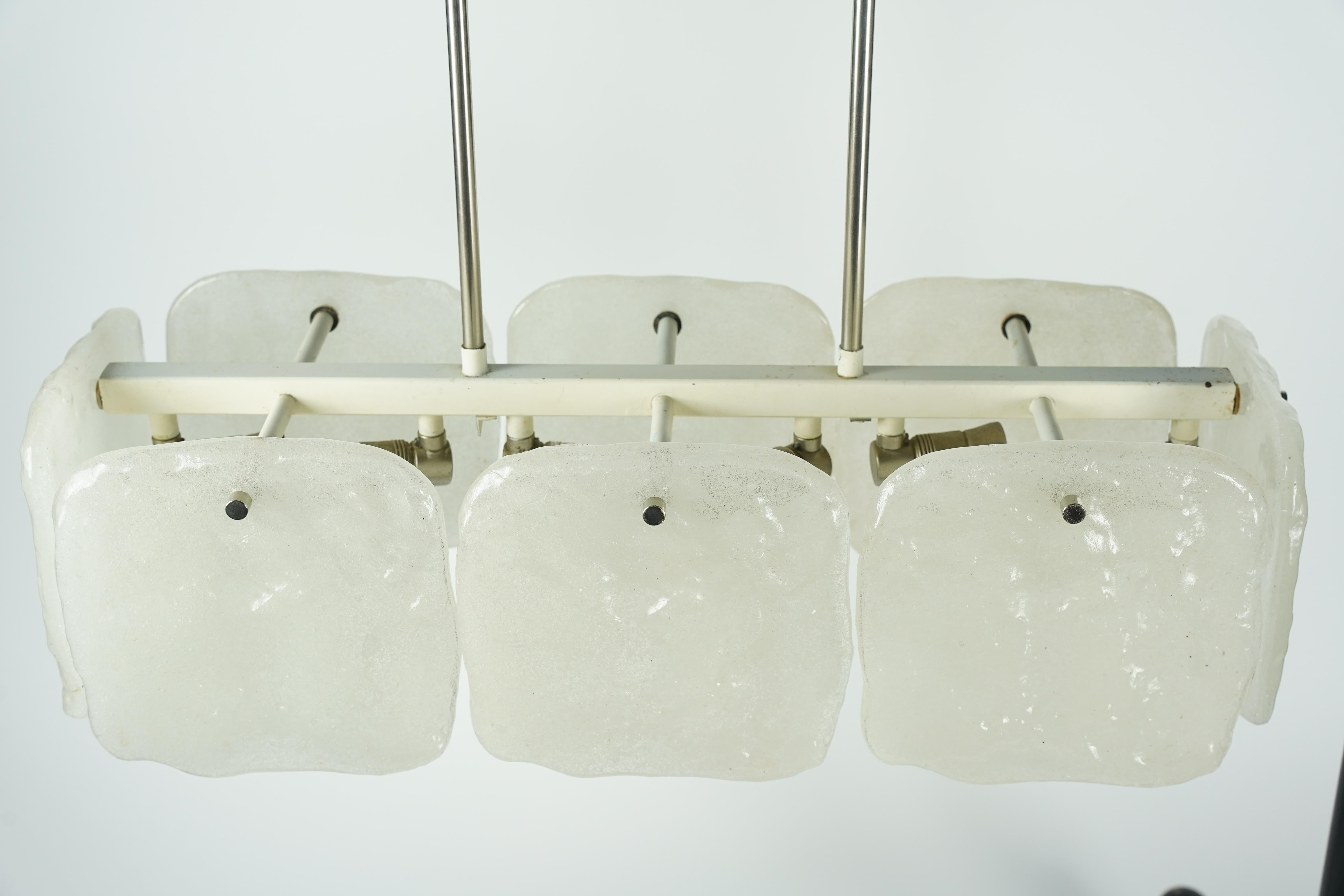 Lámpara de cristal de burbujas Kalmar, 1970, Austria Moderno de mediados de siglo en venta