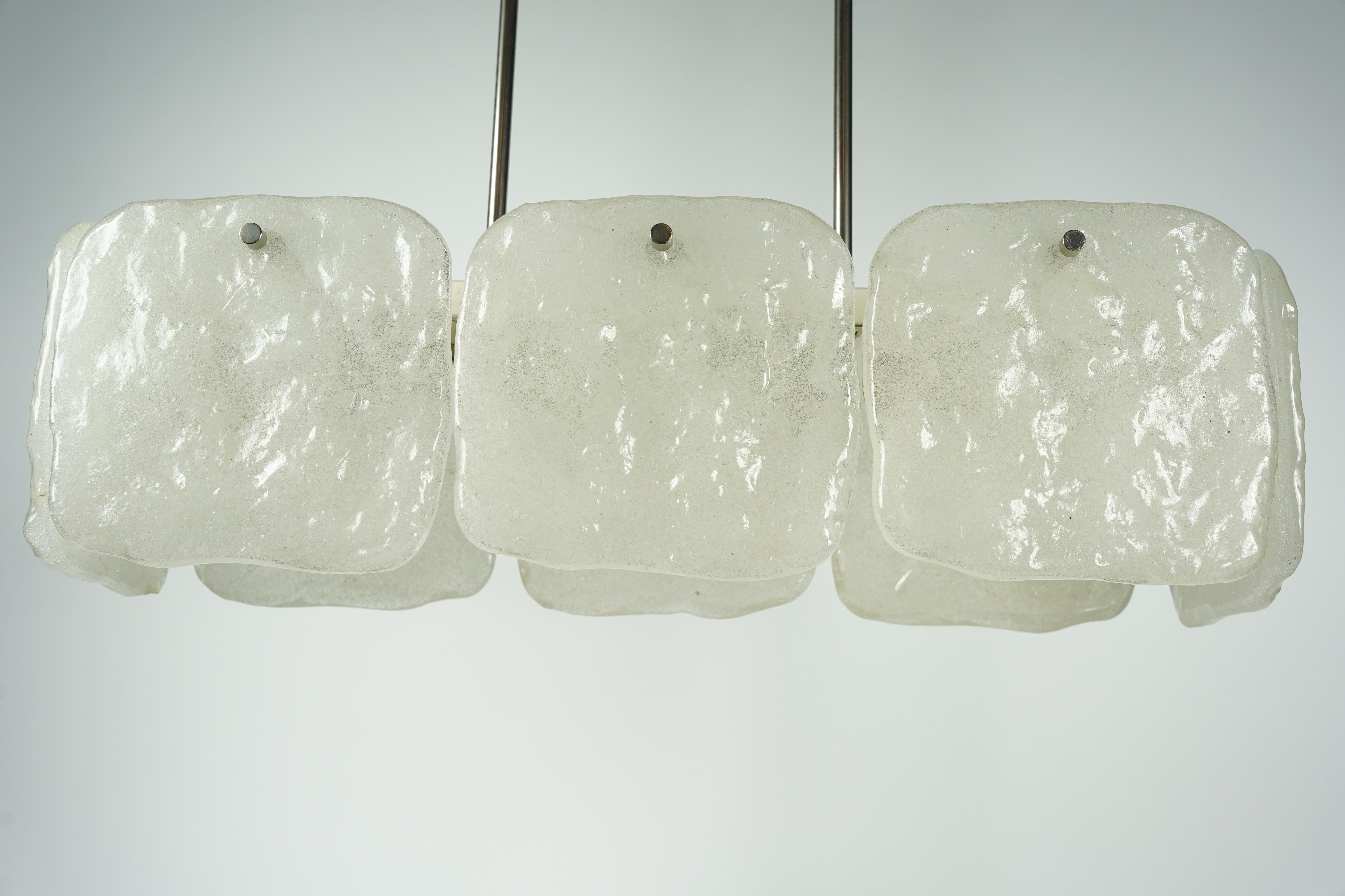 Lámpara de cristal de burbujas Kalmar, 1970, Austria en Bueno estado para la venta en Bronx, NY