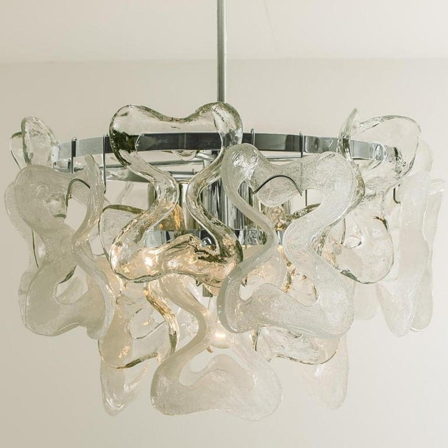 Lustre Catena en verre de Murano, 1970 en vente 5