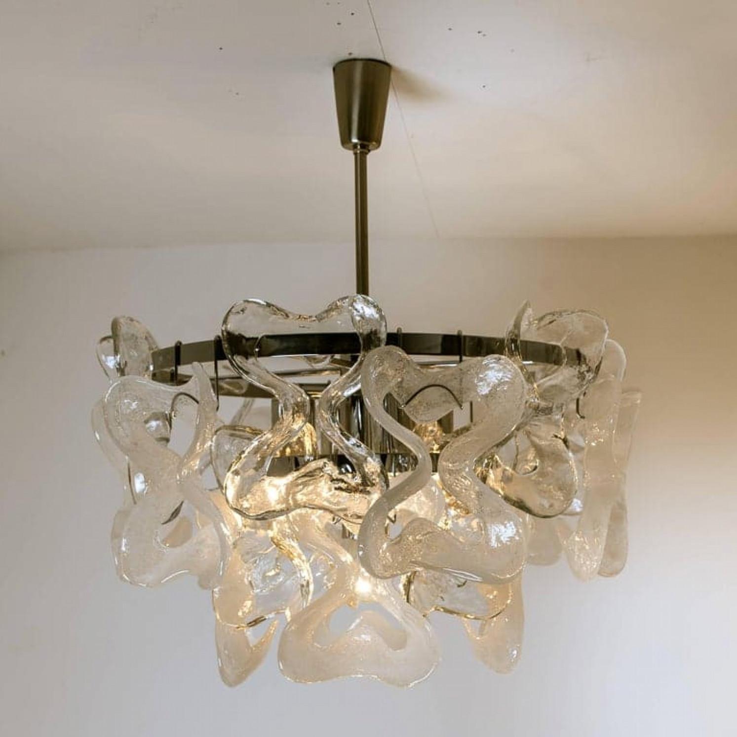 Autre Lustre Catena en verre de Murano, 1970 en vente