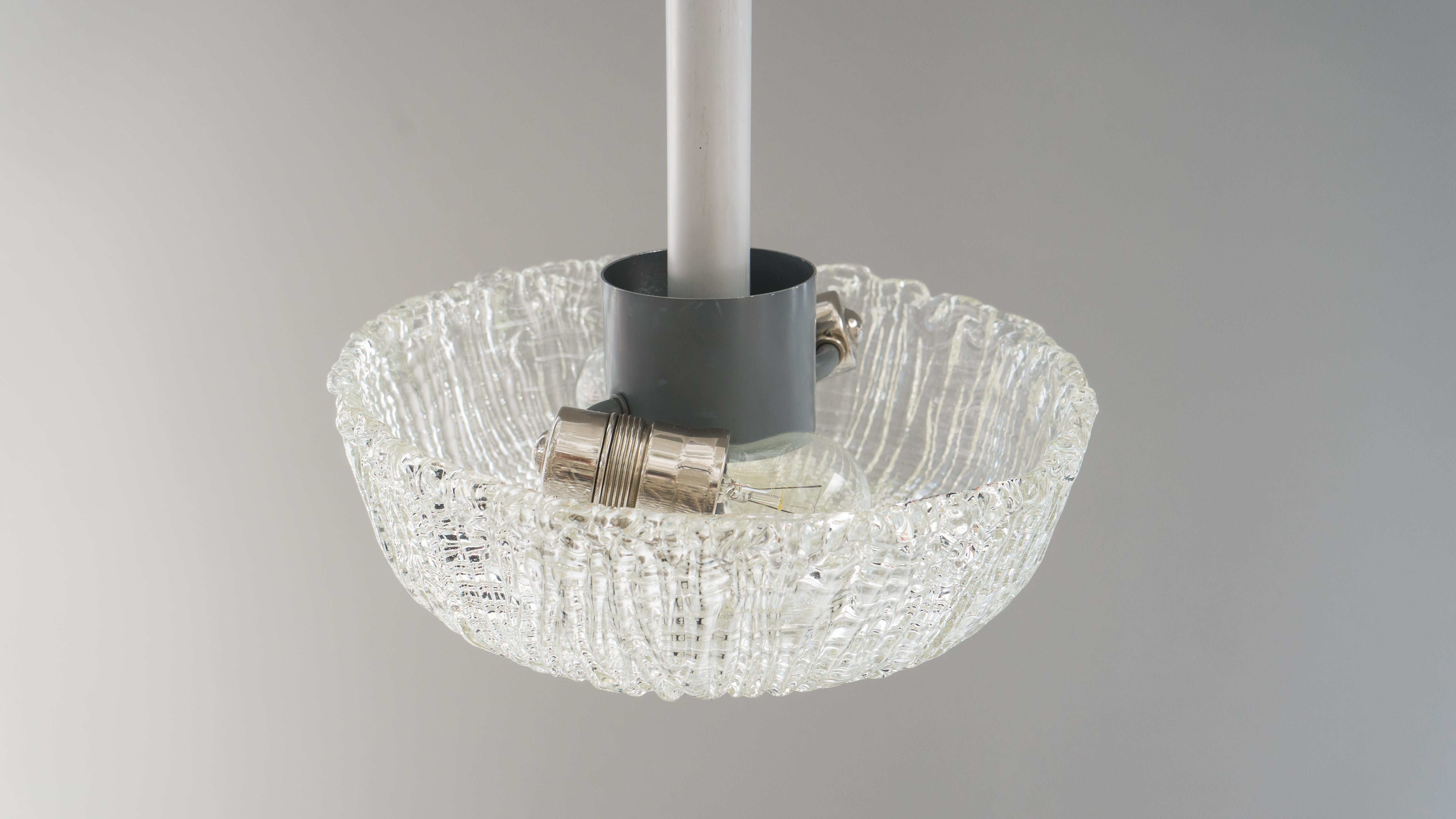 Plated Kalmar Ceiling Lamp, circa 1960s For Sale