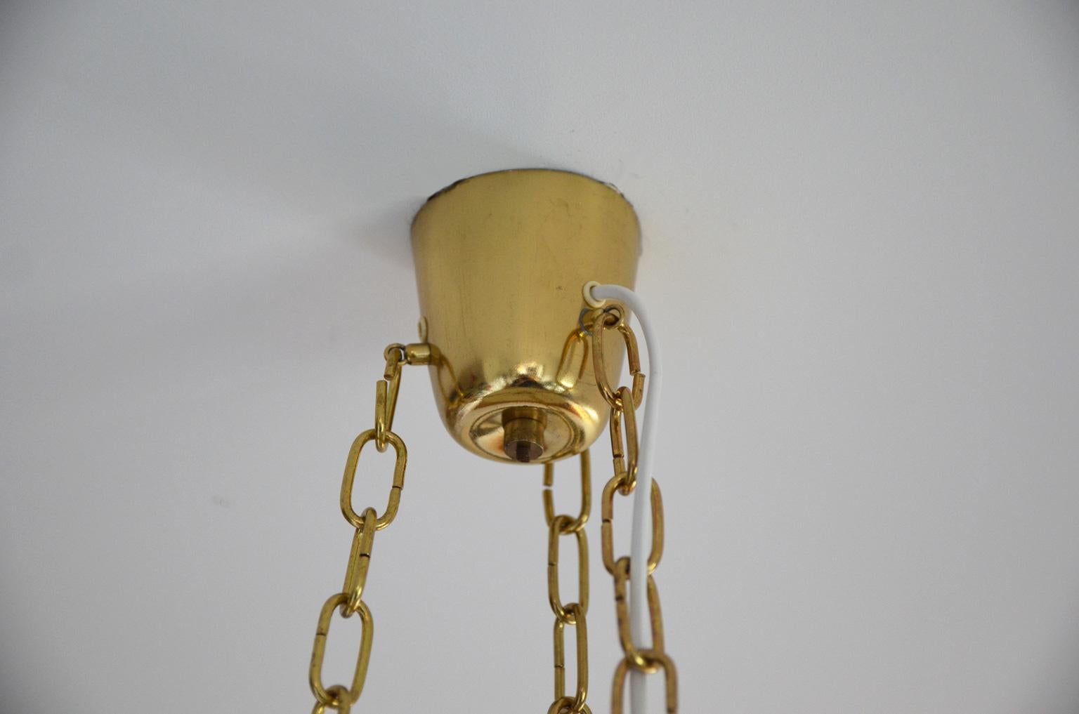 Kalmar Brass Ceiling Pendant with Glass Pearls 2