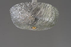 Kalmar Deckenleuchte mit Texturglas wien um 1950