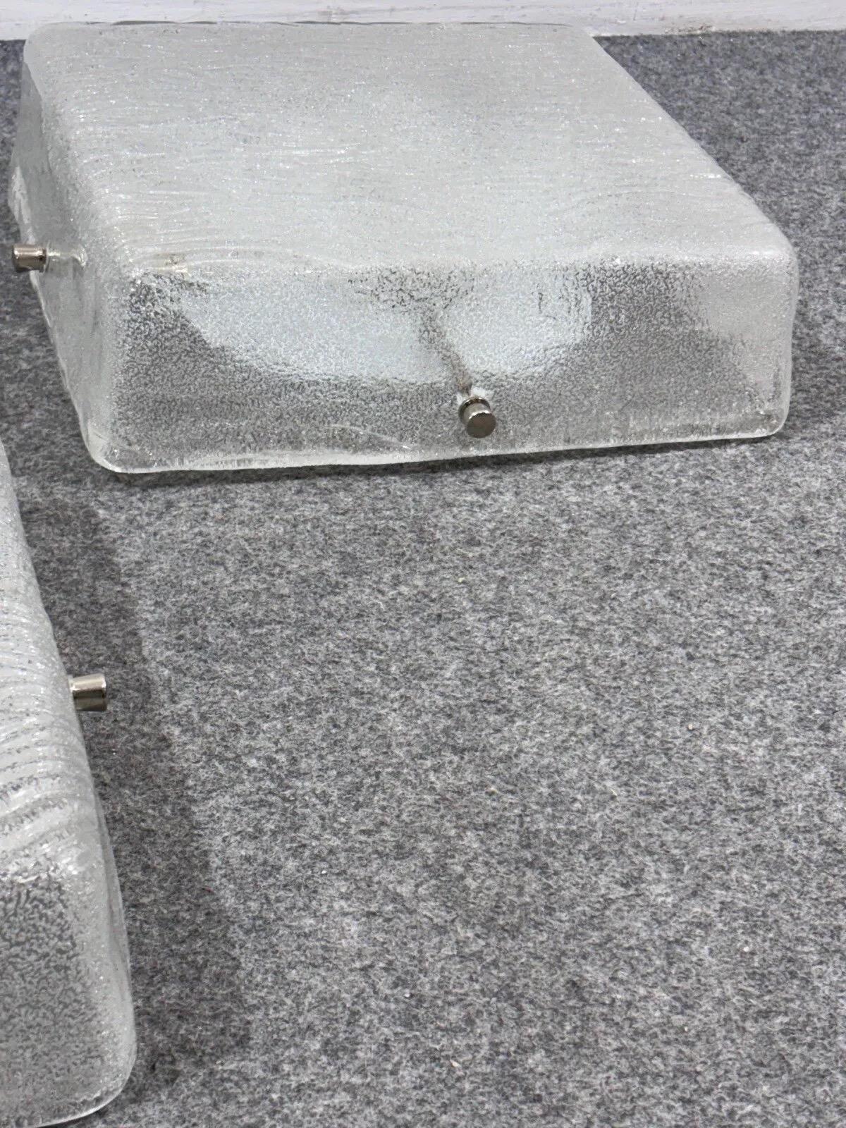 Kalmar Pareja De Apliques De Cristal Diseño Años 60 en venta 1