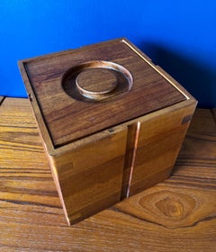 Kalmar Danish Modern Style Teak Ice Bucket 1970s (Signed)