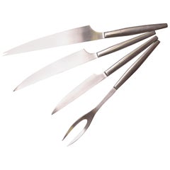 Kalmar Designs Stainless Steel Cutlery Knife Fork Set 4 Piece, Italy