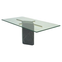 Kalmar Dining Table Black Marble & Brass Joaquín Moll Modern Design in Stock