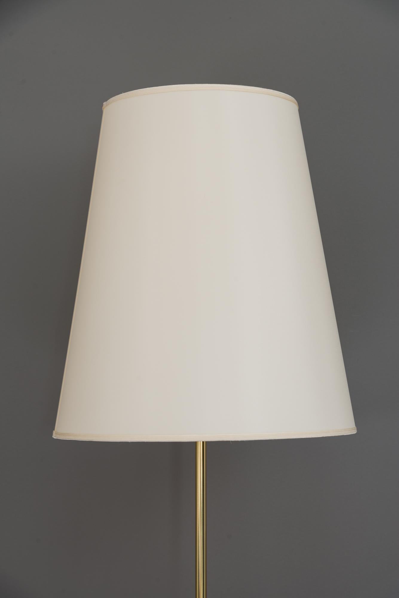 Kalmar Floor Lamp with Fabric Shade, circa 1950s 1