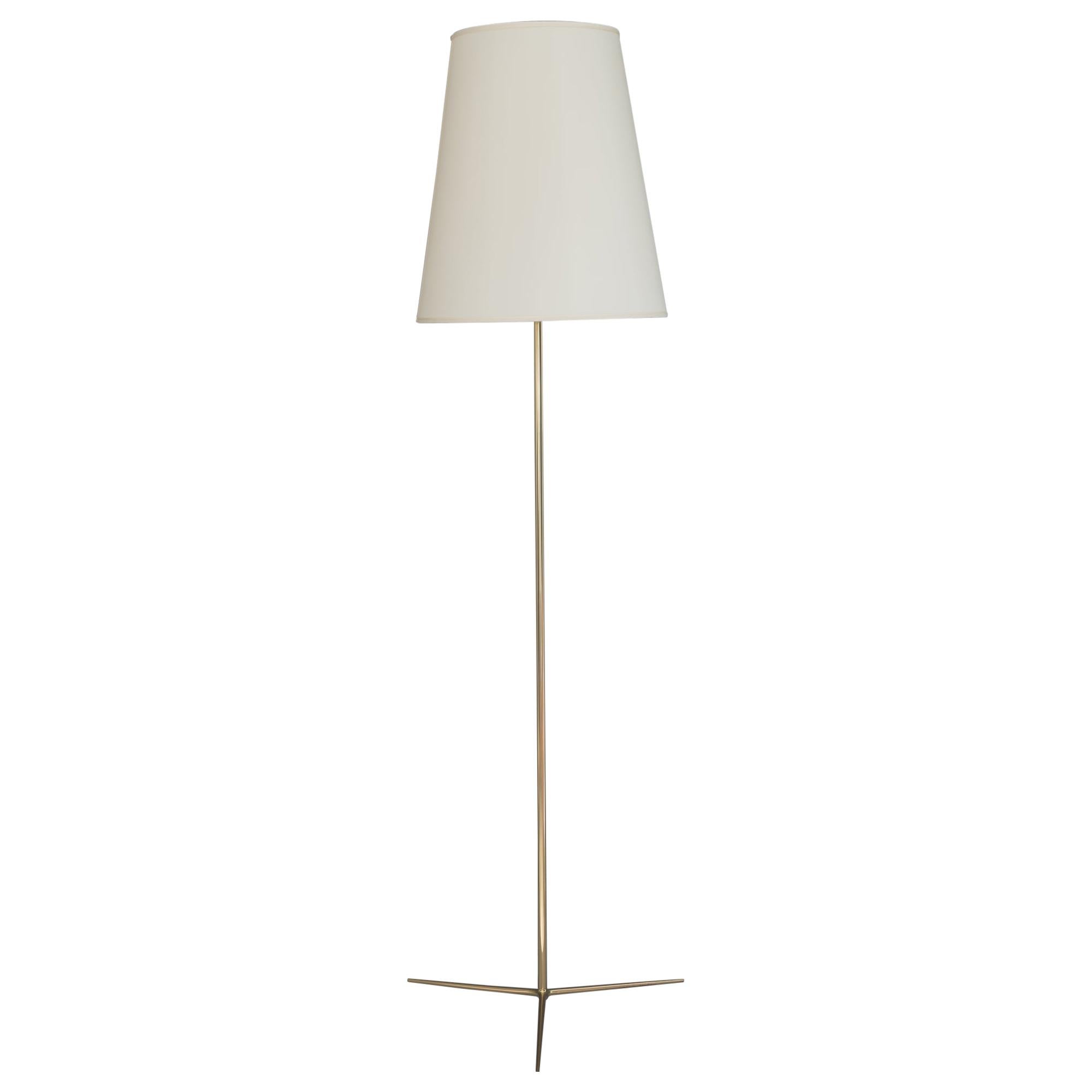 Kalmar Floor Lamp with Fabric Shade, circa 1950s