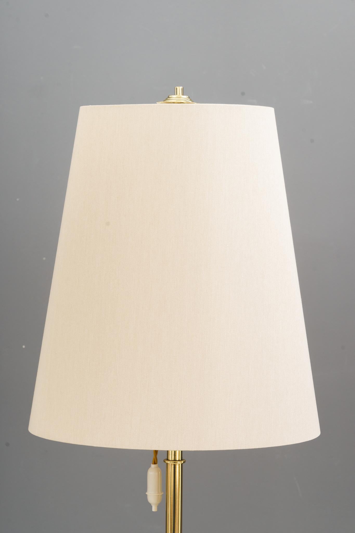 Mid-Century Modern Kalmar Floor lamp with fabric shade vienna around 1950s For Sale