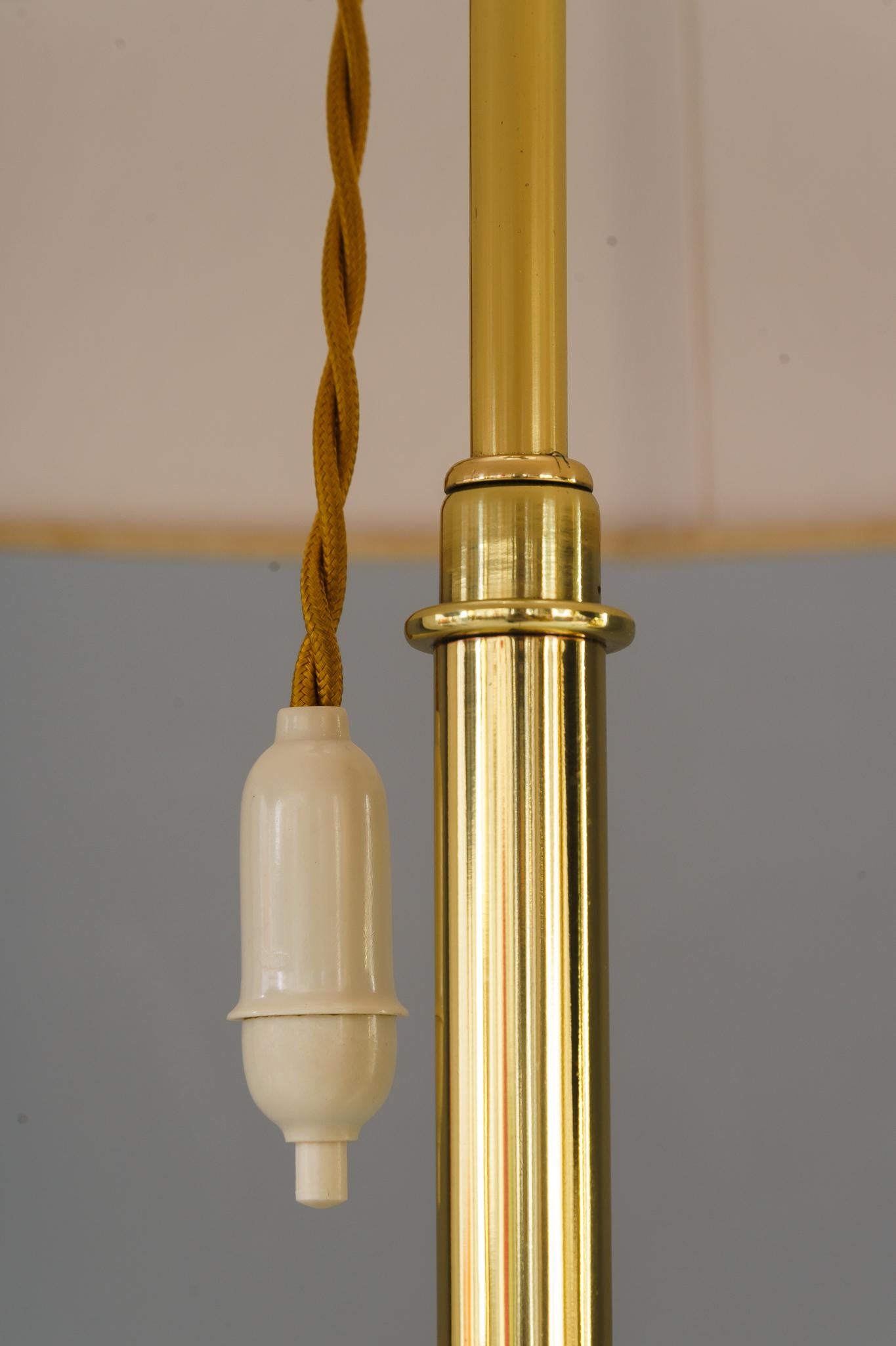 Kalmar Floor lamp with fabric shade vienna around 1950s In Good Condition For Sale In Wien, AT