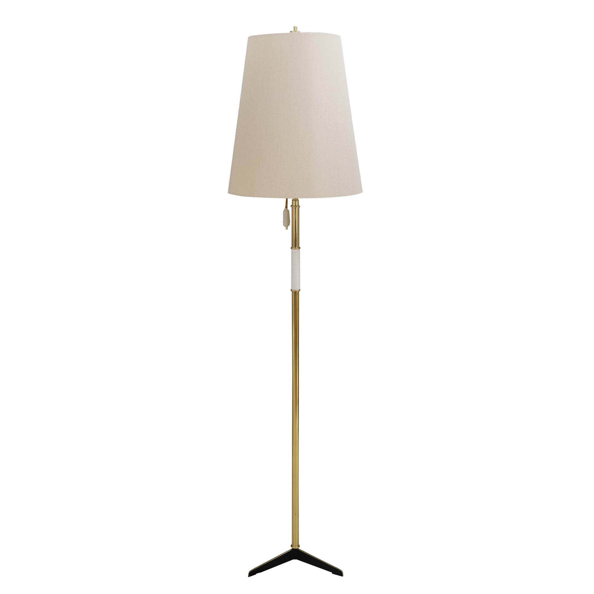 Lampadaire Kalmar avec abat-jour en tissu vienne vers 1950