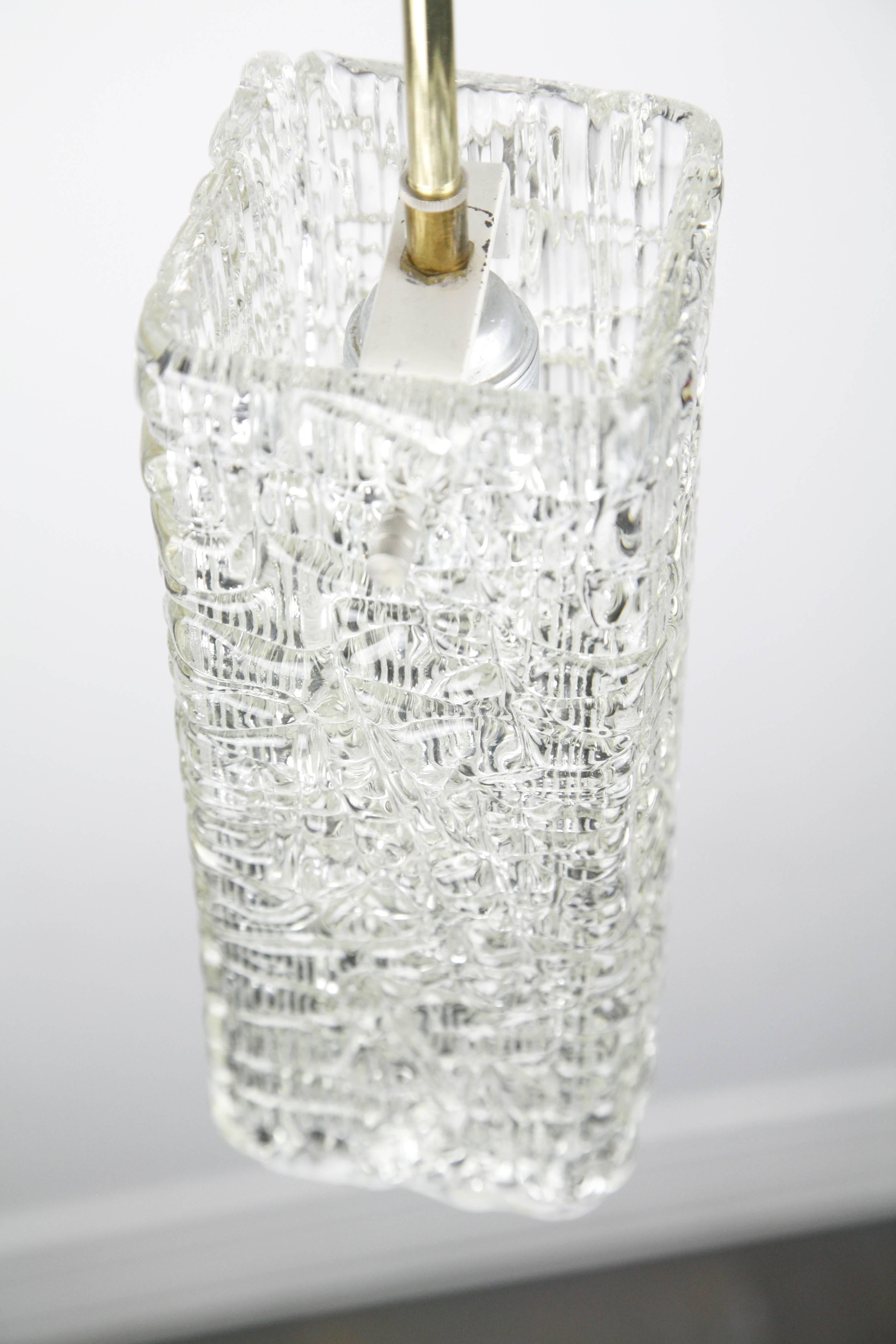 Austrian Kalmar Glass Lantern Vienna, Austria, 1950 For Sale