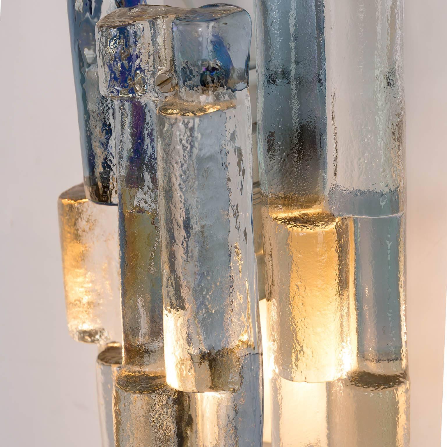 Kalmar Glass Sconces, 1970s In Excellent Condition In Hausmannstätten, AT
