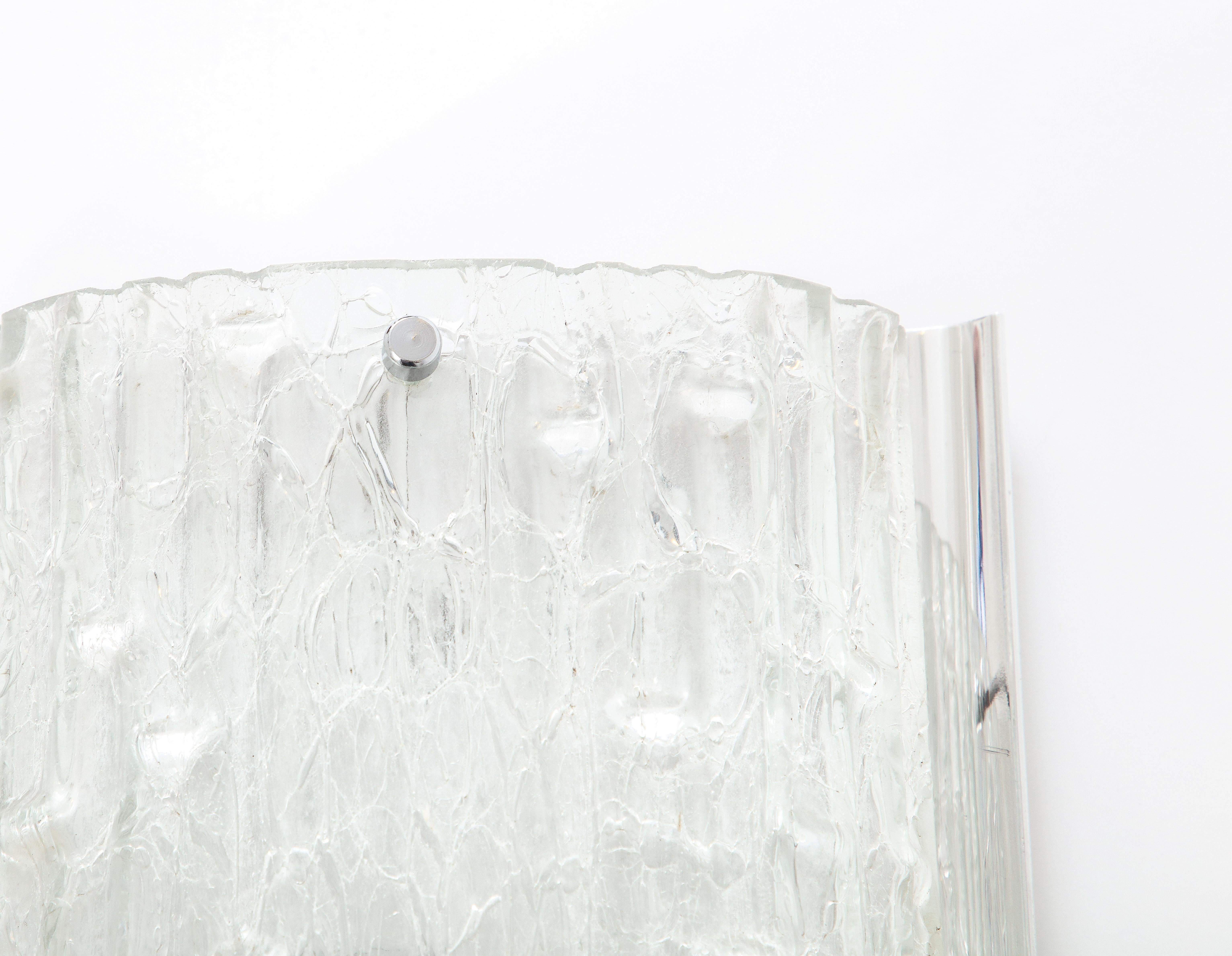 Kalmar Glass Shield Sconces For Sale 2