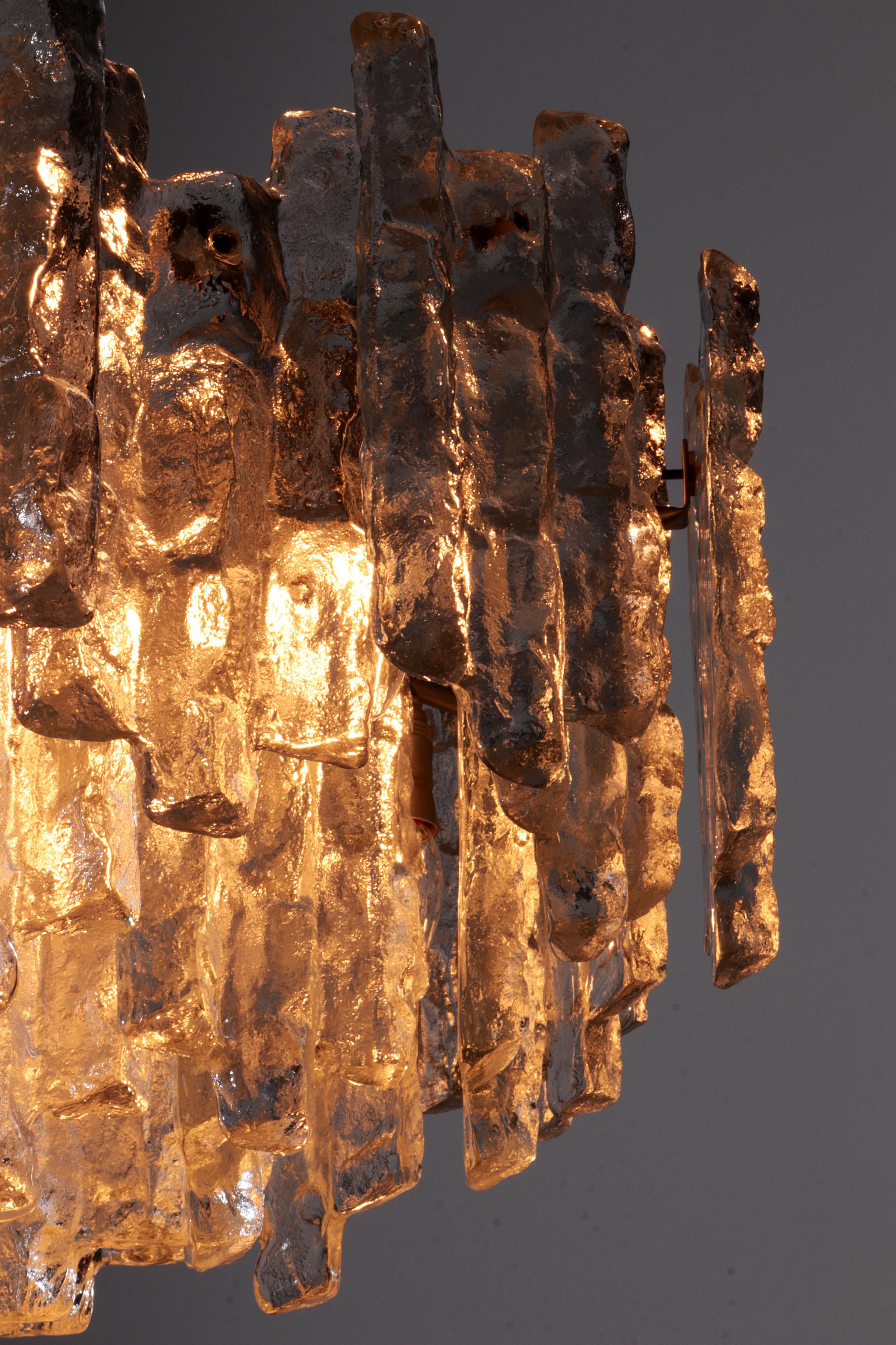Lampada a sospensione Kalmar in vetro di Murano Design/One anni '60, Austria In condizioni ottime in vendita a Oirlo, LI